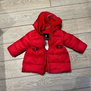 EUC Jacadi jacket girls size 18M red/magenta